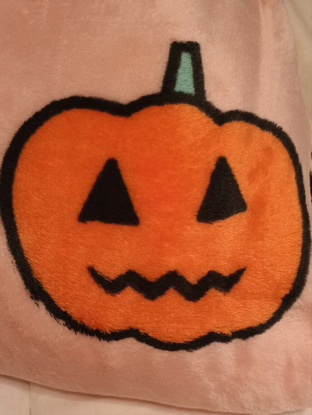 NWTS Sanrio Hello Kitty Halloween Pink Pumpkin Full Queen Plush Blanket Viral